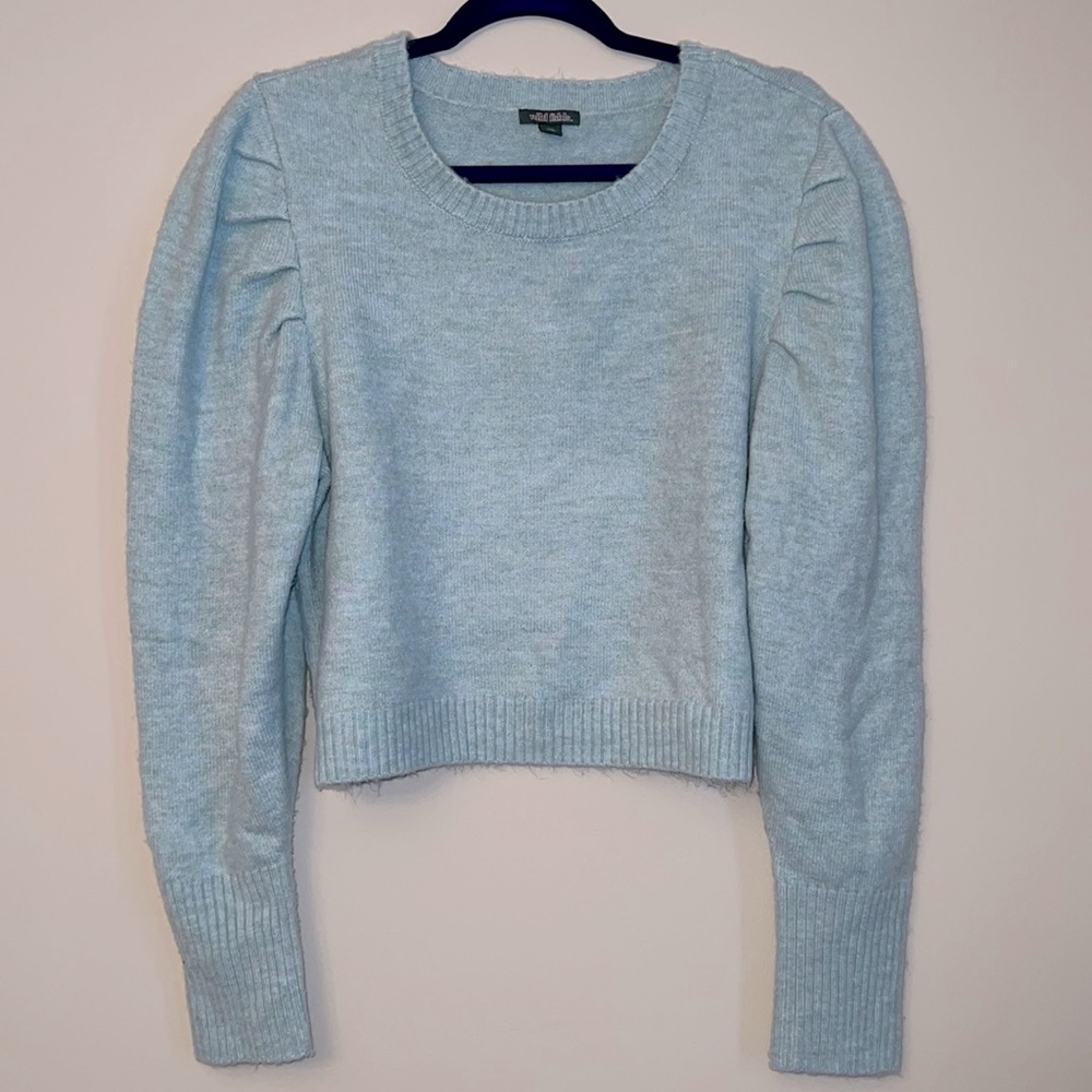 Beautiful Puff Sleeve Crop Sweater. 💓